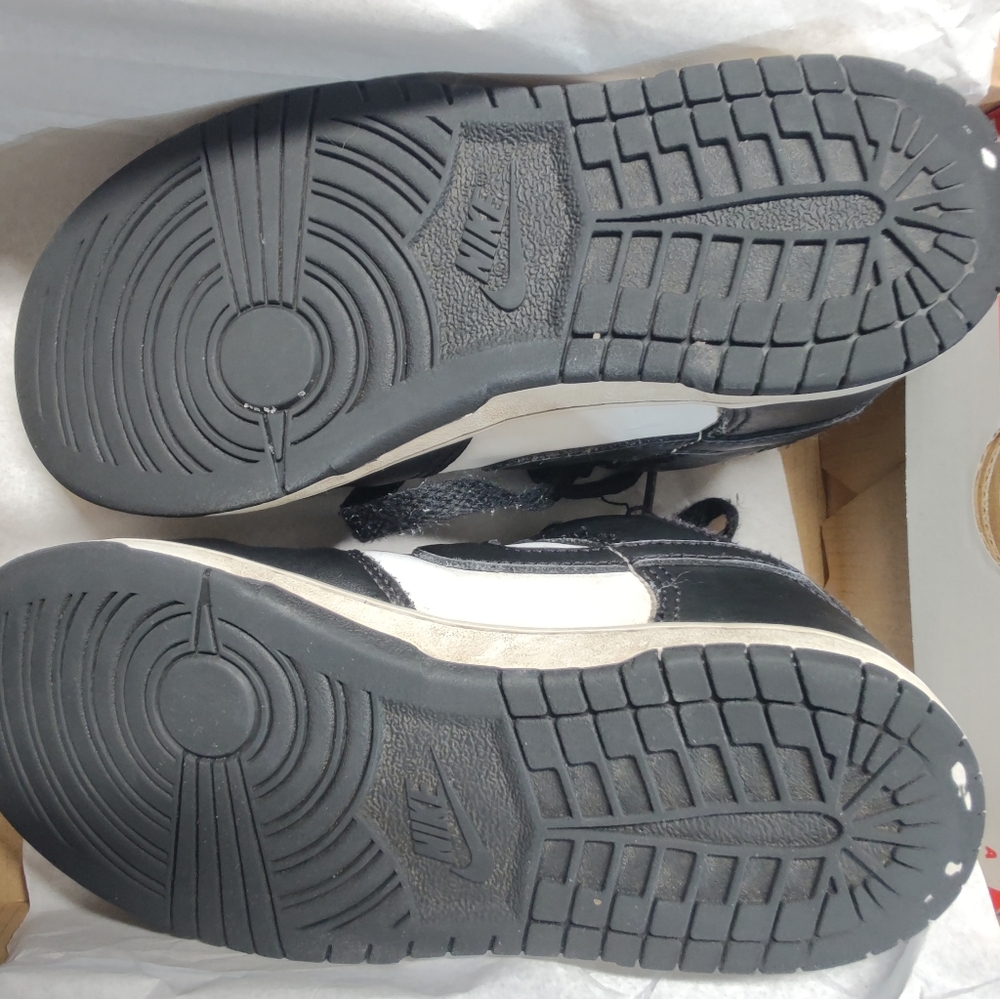 Kids Nike Dunk Black & White Panda's 13c - Picture 3 of 4